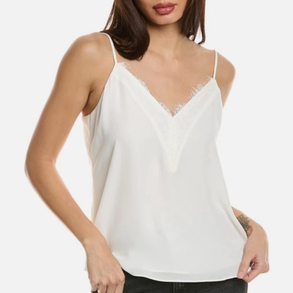 Socialite Cream Lined Vneck Cami